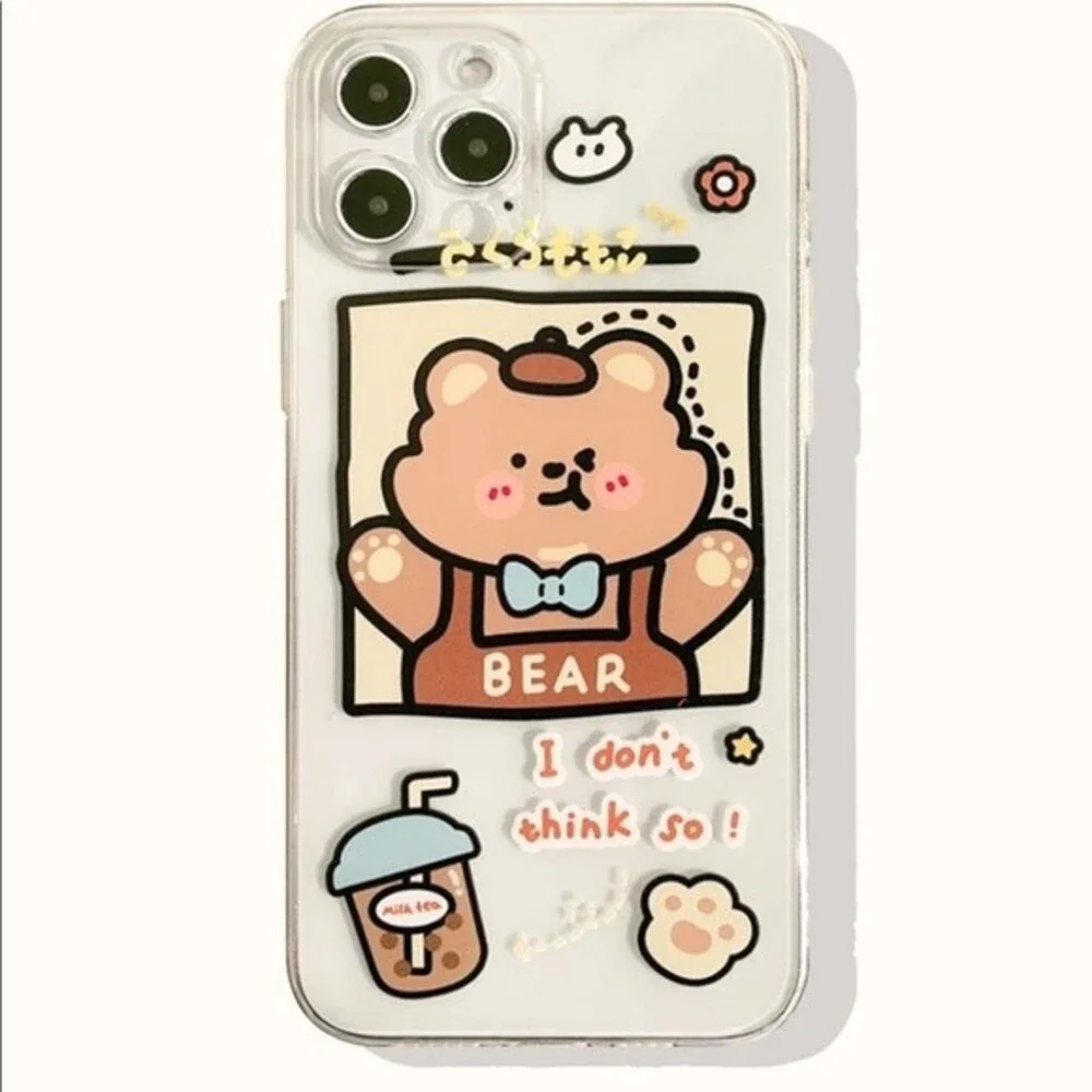 Bear Print Phone Case